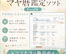 マヤ暦鑑定効率化！生年月日入力だけで自動計算します 生年月日を入力するだけ！便利なマヤ暦鑑定ソフト★占いソフト イメージ1