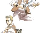 イラスト・挿絵描きます 小説の表紙絵、挿絵。歴史物から現代物まで漫画風に描きます。 イメージ5