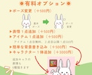 インスタ・ブログに最適！動物表情セット６種描きます 空想上の生き物でもOK！ゆるくてかわいい動物を表情豊かに！！ イメージ4