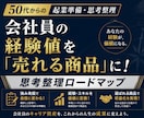 50代の経験を起業資産にします 60分通話でロジカル整理。明日からの行動ロードマップを作成 イメージ1
