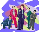 似顔絵イラスト描きます ゆるい似顔絵からリアル系まで幅広いイラストを描きます。 イメージ10