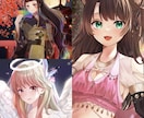 バストアップから全身まで立ち絵、1枚絵制作します VTuberさんや歌い手さんの活動や推し活のお手伝いにぜひ！ イメージ3