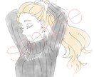 商用OKシンプルで儚げなイラスト、アイコン描きます あなたのキャラクターに優しさと儚げさを持たせます！ イメージ3