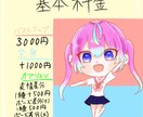 表情差分1つ無料！商用◎可愛いちびキャラ描きます 色・表情・ポーズ差分、キャラデザやってます！ イメージ4