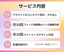 あなたの代わりに1ヶ月間インスタ運用代行します 投稿ネタ出しやフィード用画像、リール動画の作成などを格安で イメージ3
