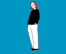 商用利用可！シンプルな線画イラスト描きます ココナラ初めての方も大歓迎！丁寧なヒアリングで形にします イメージ2