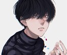 SNS用アイコンイラスト制作します 儚くて綺麗な男の子や暗めの絵を描くのが得意です イメージ1
