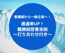 企業転職したい看護師さん必見！職務経歴書添削します ★看護師の職務経歴書★「採用したい！」と思わせる！ イメージ1