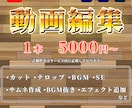 Youtube向けの動画編集のご依頼を承ります ご依頼者様の「イメージ」と「こだわり」に合わせて編集致します イメージ1