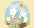 あなただけのオリジナルイラスト描きます 絵本の1ページのような、あなたの好きをぎゅっと詰めます イメージ2