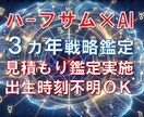 出生時刻不明OK｜3カ年戦略プロファイリングします ハーフサム×AIであなたの3カ年を戦略プロファイリング イメージ1
