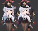 Vtuber様向け3Dキャラクターモデル制作します VRの世界で輝く貴方の姿を作るお手伝いをさせてください！ イメージ10
