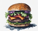 商用利用可能な食べ物の水彩画イラスト描きます 温かみのあるイラストで美味しさを届けます イメージ7