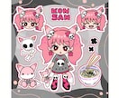 フリーハンドでオリジナルキャラクターを制作します アンケートからあなただけのキャラクターを制作します。 イメージ1