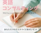学習相談・レッスン　プロが英語学習法を教えます あなたにカスタマイズした教材で、目標達成をサポートします！ イメージ1