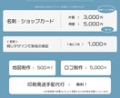 オリジナルの名刺、ショップカードを制作します 修正無制限。低価格でもオリジナルデザインはお任せください！ イメージ3
