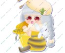 春にっぴたりなキャライラスト描きます アイコン用の背景付きで春を感じられる！商用利用可能！ イメージ3