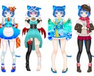 live2D用パーツ分けイラスト描きます VTuberさん、配信者さんにピッタリのお体仕立てます！ イメージ7