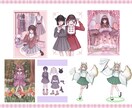 キラキラ瞳のときめくイラストをお描きします アイコンから全身イラストまでぜひお任せください！ イメージ6
