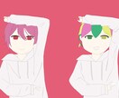 歌ってみたサムネイラスト・アイコン制作します 低予算でイラスト依頼承ります！お気軽にご相談ください！ イメージ4
