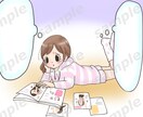 かわいいイラスト、ひとコマ漫画制作します 女性向けのおしゃれで可愛いい雰囲気のイラストを制作します イメージ5