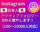 インスタ日本人フォロワー300人増加します 自然にフォロワーを増やします！ イメージ1