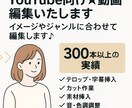 YouTube動画を丁寧に編集します 外部で300本以上編集｜伝わる動画に仕上げます イメージ1