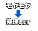 モヤモヤした悩みを整理します 迷いを整理して決断できる状態にします。 イメージ1