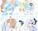 ラフ提出なし！かわいいイラストお描きします OC・VTuberさん向け、優しくて可愛い1枚を！ イメージ3