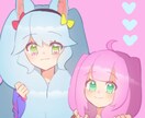 イラスト描きます バストアップから全身まで♪かわいいイラスト制作します イメージ1
