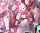 耽美・鮮やかな厚塗り風イラストご制作します 【立ち絵、MV用、アイコン、etc】幅広いテイストに対応可！ イメージ4