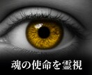 魂の使命を霊視し、人生の転機と進む道を導きます 迷いや不安を霊視で解き明かし使命に沿った未来へ背中を押します イメージ1
