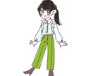 ゆるっとかわいい全身立ち絵イラスト、描きます 自分やうちの子にこの服を着せて！ポーズ指定もOKです イメージ2