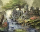 迫力のあるファンタジーイラストを描きます ドラゴン、人物、背景の全てに物語を感じるのイラスト イメージ4