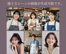 AIで架空の女性モデルの宣材素材を生成します カジュアル、ビジネス、フォーマル、ファッション、スポーツなど イメージ2