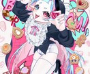 1枚絵の制作を行います カッコ可愛いコラージュのような1枚絵！ イメージ1