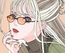 SNS用のアイコンなどにも使えるイラストを描きます おしゃれで可愛い自分だけのアイコン、イラストを探してる方へ！ イメージ1