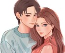 商用利用OK！！素敵なカップルお描き致します 美男美女カップルお描き致します イメージ10