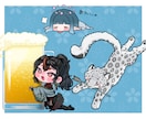 ほっこりSDお描きします 商用込み！返礼品、プレゼントに使える！ イメージ3