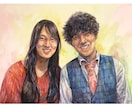 原画でお渡し！手描きで似顔絵作成します 写真よりも思い出に残る一枚絵を【送料込み！】 イメージ1
