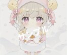 3000円で可愛いミニキャラ描きます 商品可能です！ふわふわテイストで可愛い イメージ3