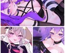 魅力的でかわいい×キラキラな女の子を描きます サムネや歌ってみた等にご使用いただけます！ イメージ1