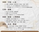 見えない心を整える深層リーディングを提供します 圧倒的スキルで、あなたの今を多角的に読み解き整えます イメージ2