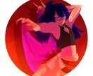 キラキラ&彩度高め☆アイコン用イラスト制作します 絶対目を引く!彩度高めでポップかわいい作品が得意です♡ イメージ6