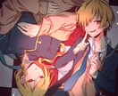 TRPG用の立ち絵、サムネイル用イラストを描きます にぎやかでセピア調の色合い、パキッとした塗りが魅力です！ イメージ1