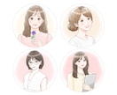 ビジネス◎おしゃれで清潔感のあるイラスト描きます 大人かわいいアイコンで信頼度UP！インスタ・ココナラ用に イメージ8