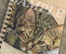 無印ノートに愛犬・愛猫のリアルな似顔絵を描きます 24時間受付中！英語メッセージを添えた、持ち歩ける似顔絵です イメージ3