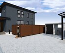 魅力的な外構プラン（パースのみ）の提案をします 3Dパースでイメージしやすい、VR体験もできます！ イメージ9