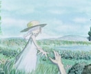 YouTubeサムネ一枚絵を優しい水彩で描きます 歌ってみたなどのイラストを絵本の1ページのように描きます イメージ8