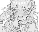 キラキラちゅるんとしたラフ画描きます ラフ画でも絵力がたっぷりです！ イメージ6